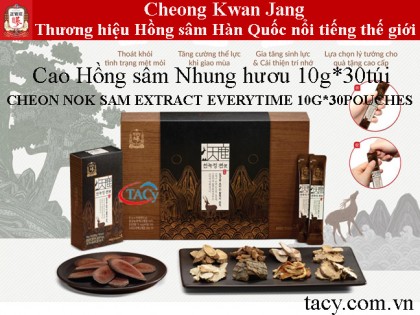 Cao Hồng sâm Nhung hươu KGC 10g*30 túi