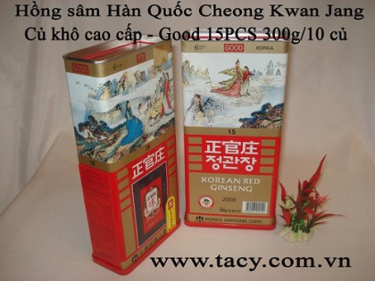 KOREAN RED GINSENG - GOOD 15PCS 300g/10 roots