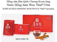 HỒNG SÂM WON 70ml x 15gói 