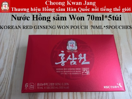 Hồng sâm Won Hộp 70ml*5 gói