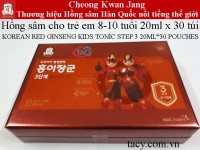 HỒNG SÂM KGC CHO TRẺ EM 8-10tuổi 