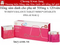 Hồng sâm KGC cho phụ nữ hộp 120 viên